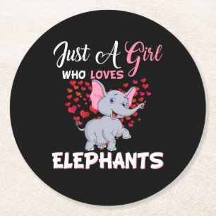 Dessous-de-verre Rond En Papier Poison de Just Girl Who Loves Elephants