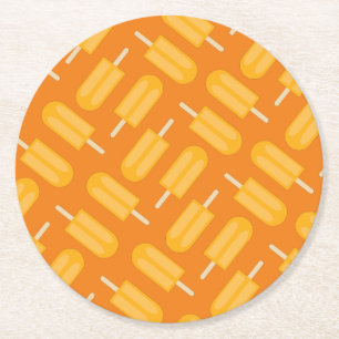 Dessous-de-verre Rond En Papier Popsicle fête d'anniversaire
