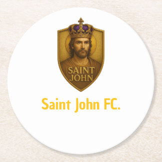 Dessous-de-verre Rond En Papier Porta-Copo Saint John FC.