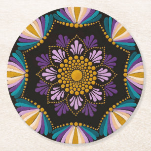 Dessous-de-verre Rond En Papier Poster