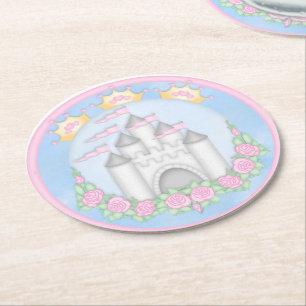 Dessous-de-verre Rond En Papier Princesse, Anniversaire, Dessous de verre en papie