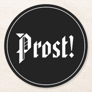 Dessous-de-verre Rond En Papier Prost Oktoberfest