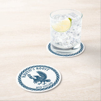 Dessous-de-verre Rond En Papier Pub Raven's Roost Wick Écosse
