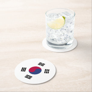 Dessous-de-verre Rond En Papier République de Corée