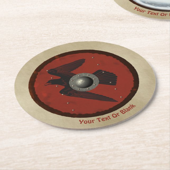 Dessous-de-verre Rond En Papier Shield (Incliné)