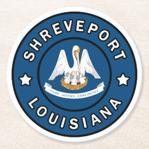 Dessous-de-verre Rond En Papier Shreveport Louisiane