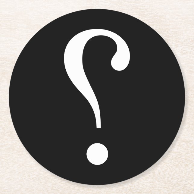 Dessous-de-verre Rond En Papier sNARK mARK {ironicon} (Devant)