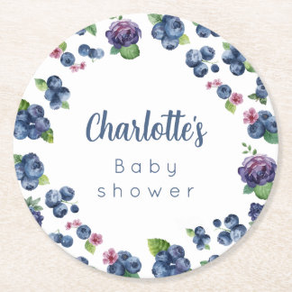 Dessous-de-verre Rond En Papier Sous-verres en papier personnalisés pour Baby Show