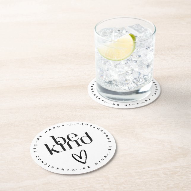 Dessous-de-verre Rond En Papier Soyez des Dessous de verre (En situation)