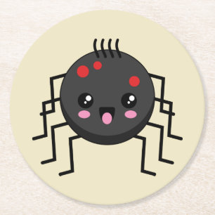 Dessous-de-verre Rond En Papier Spider