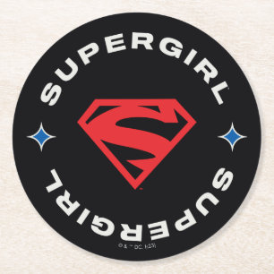 Dessous-de-verre Rond En Papier Supergirl Age of Heroes Circle S-Shield