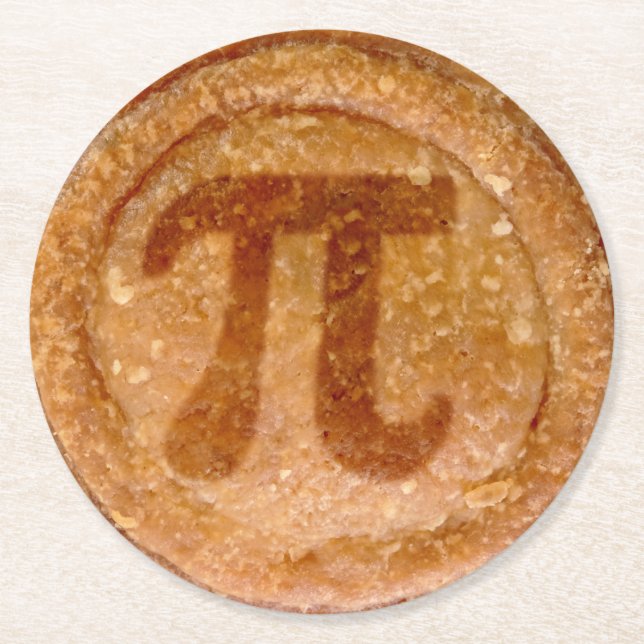 Dessous-de-verre Rond En Papier Symbole de tarte au porc  (Devant)