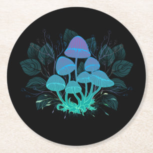 Dessous-de-verre Rond En Papier Tabourets dans Bushes
