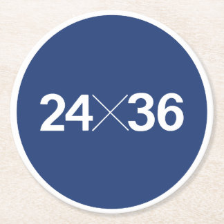 Dessous-de-verre Rond En Papier Taille du capteur de film de 35 mm - 24x36