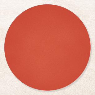 Dessous-de-verre Rond En Papier Texture moderne de grain rouge chaud