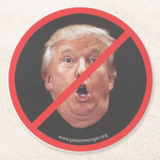 Dessous-de-verre Rond En Papier Trump Face Paper Coaster