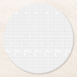 Dessous-de-verre Rond En Papier Un design moderne avec une combinaison élégante de