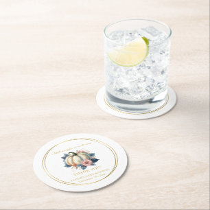Dessous-de-verre Rond En Papier Un Petit Citrouille Automne Automne Automne Baby s