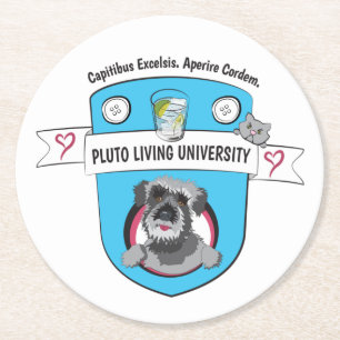 Dessous-de-verre Rond En Papier Université Pluto Living