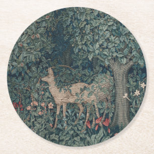 Dessous-de-verre Rond En Papier Verdure, Tapisserie de l'ère victorienne par Henry