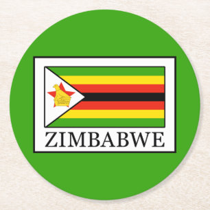 Dessous-de-verre Rond En Papier Zimbabwe