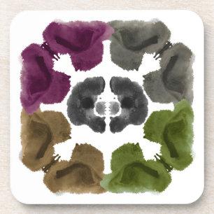 Dessous-de-verre Rorschach Inkblot Test Art Amusant