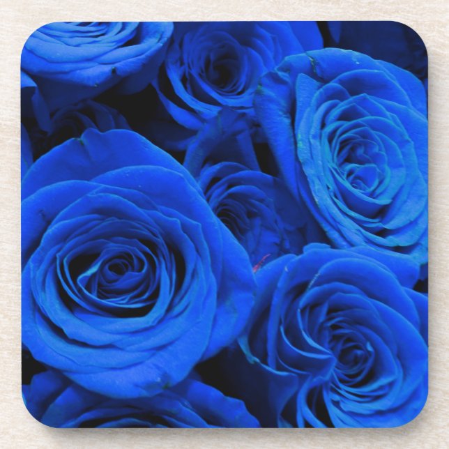 Dessous-de-verre Rose bleu (Devant)