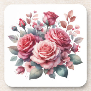 Dessous-de-verre Rose Bouquet Floral Design-62101