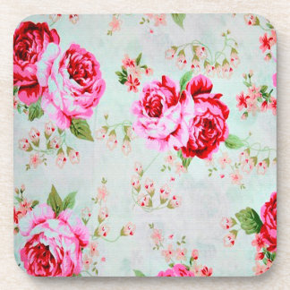 Dessous-de-verre Rose chic vintage de rose de cottage floral