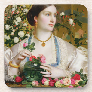 Dessous-de-verre Rose de grâce, 1866 (huile sur le panneau)