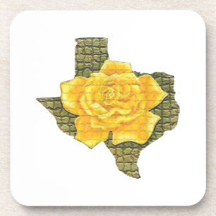 Dessous-de-verre Rose Jaune Du Texas Motif Flower