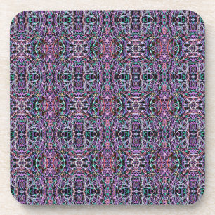 Dessous-de-verre Rose violet géométrique