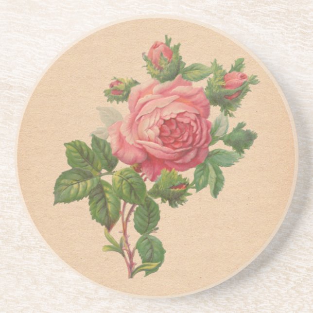 Dessous de verre roses de cru (Devant)