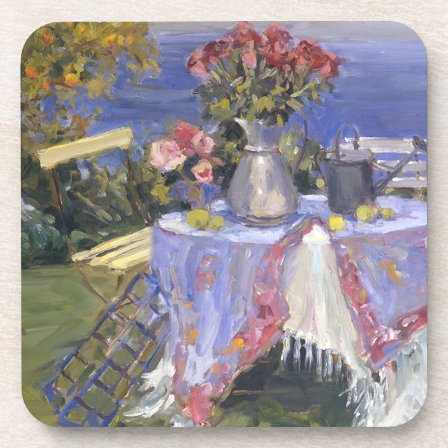 Dessous-de-verre Roses par la mer (Devant)