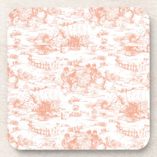 Dessous de verre roses vintages de Toile de