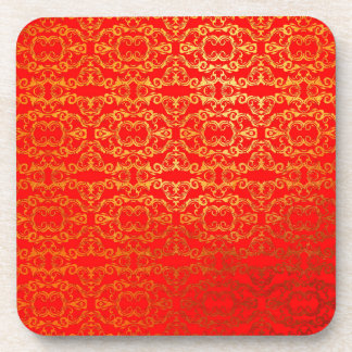 Dessous-de-verre rouge, baroque