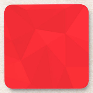 Dessous-de-verre Rouge, cool, unique, tendance, conception géométri