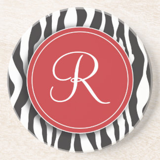 Dessous de verre rouges Girly d'impression de