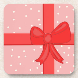 Dessous-de-verre ruban d'emballage cadeau