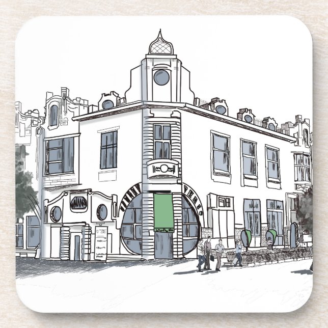 Dessous-de-verre rue de la vieille ville (Devant)