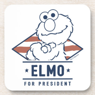 Dessous-de-verre Rue Sésame   Vintage Elmo à la présidence