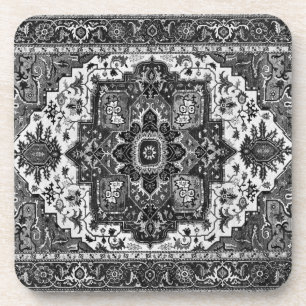Dessous-de-verre RUG PERSIEN - Noir et blanc