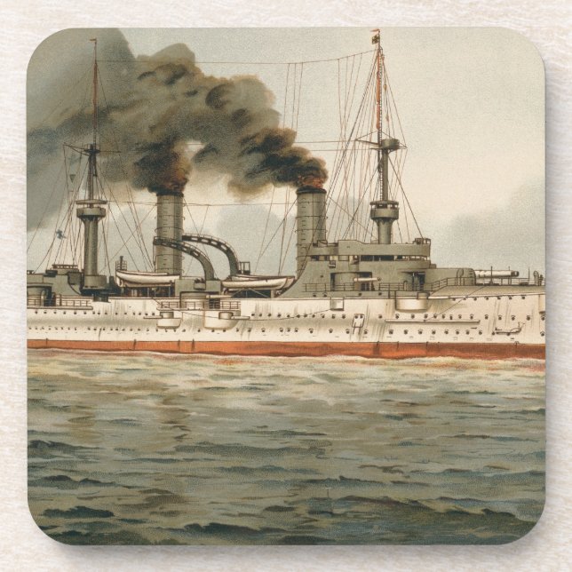 Dessous-de-verre S.M. Kreuzer "Furst Bismarck" de Grosse (H.M. (Devant)