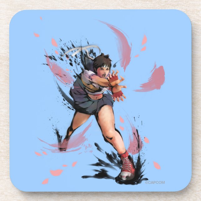 Dessous-de-verre Sakura Hadoken (Devant)