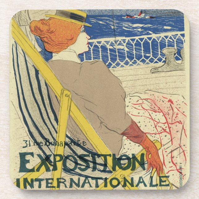 Dessous-de-verre Salon des Cents de Toulouse Lautrec, Art Nouveau (Devant)