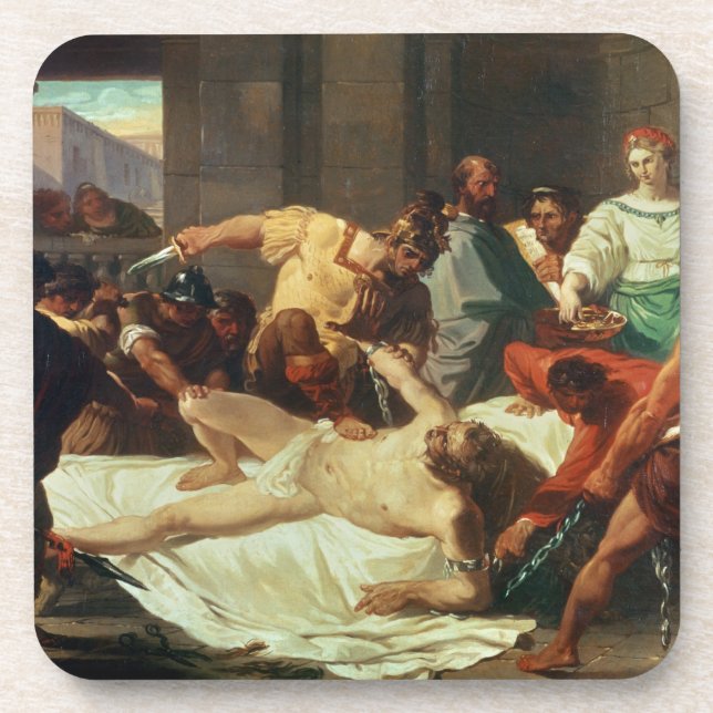 Dessous-de-verre Samson a trahi par Delilah (l'huile sur la toile) (Devant)