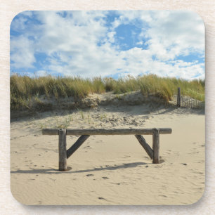 Dessous-de-verre Sand dunes with wooden fence