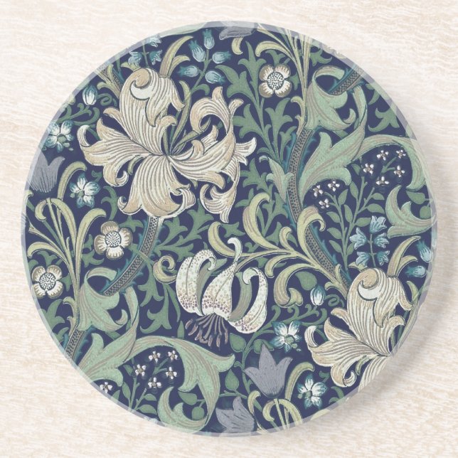 DESSOUS DE VERRE SANDSTONE : WILLIAM MORRIS : HONE (Devant)