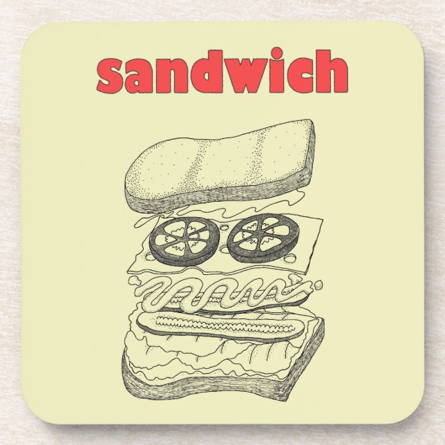 Dessous-de-verre Sandwich (Devant)