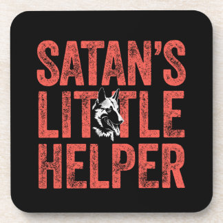 Dessous-de-verre Satan's Little Helper Funny Belge Malinois